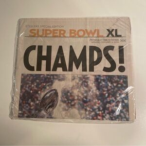 2006 Pittsburgh Tribune-Review Pittsburgh Steelers SuperBowl XL Sealed Newspaper